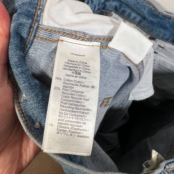 Madewell 11" High Rise Flare Jeans Size 28 Caine Wash Blue Denim Retro - Picture 11 of 12